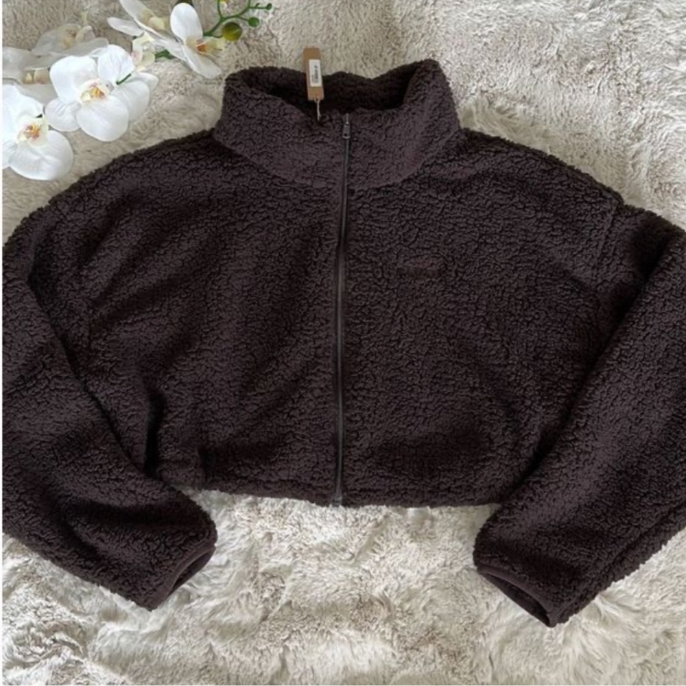 SKIMS brown teddy size large
